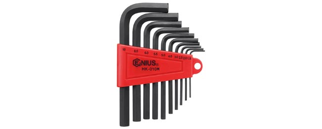 L-kulcs;imbuszkulcs;imbusz-kulcs;készlet;kulcs készlet;imbuszkulcs klt. 10 db;Genius Tools